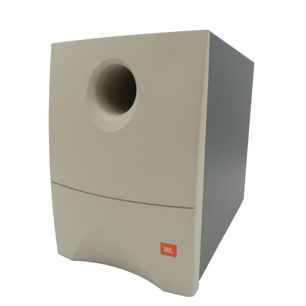 Vintage JBL Media Sub Powered PC Subwoofer 5.25 25W Beige MEDIASUB/120 Open Box